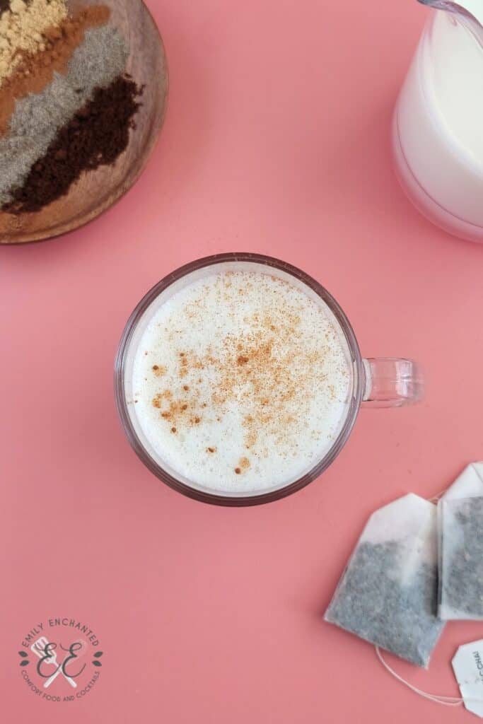 Chai Tea Latte with Sugar Free Caramel Chai Tea Latte with Sugar Free Caramel