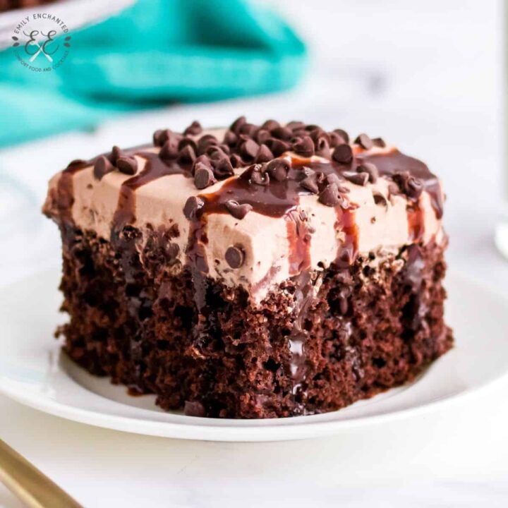 Chocolate Pudding Poke Cake