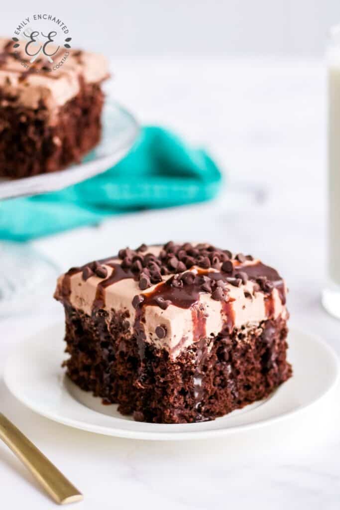 Chocolate Pudding Poke Cake