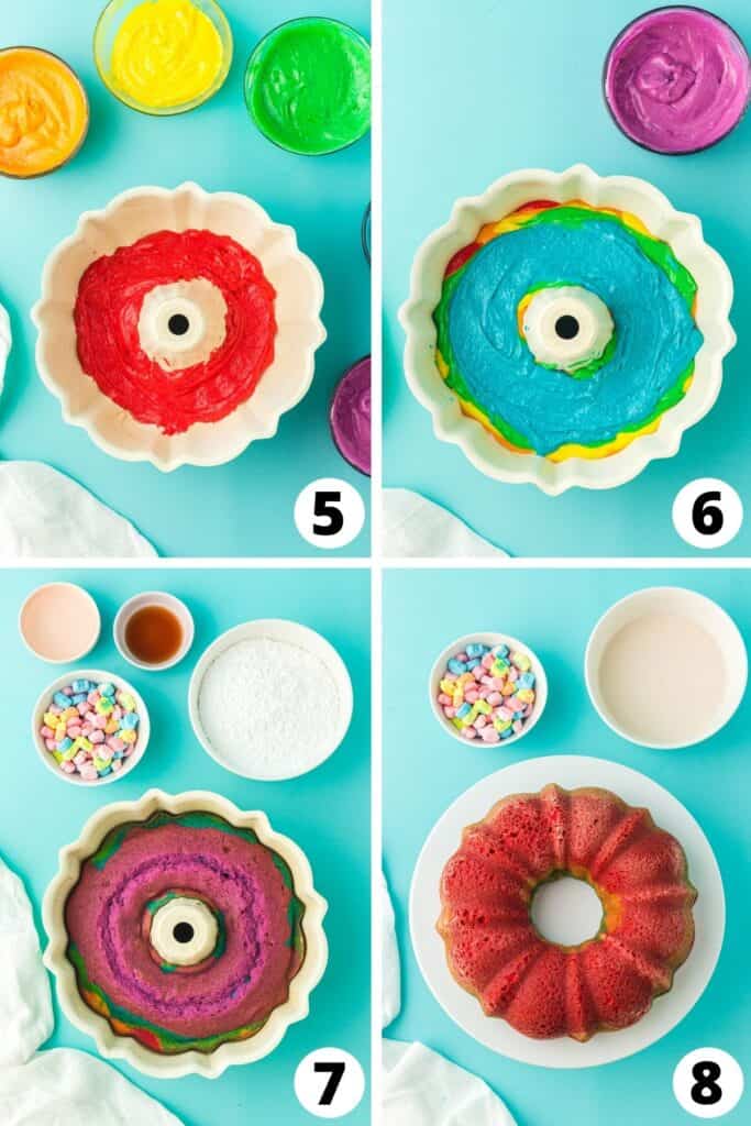 How to Make a Rainbow Layered Cake