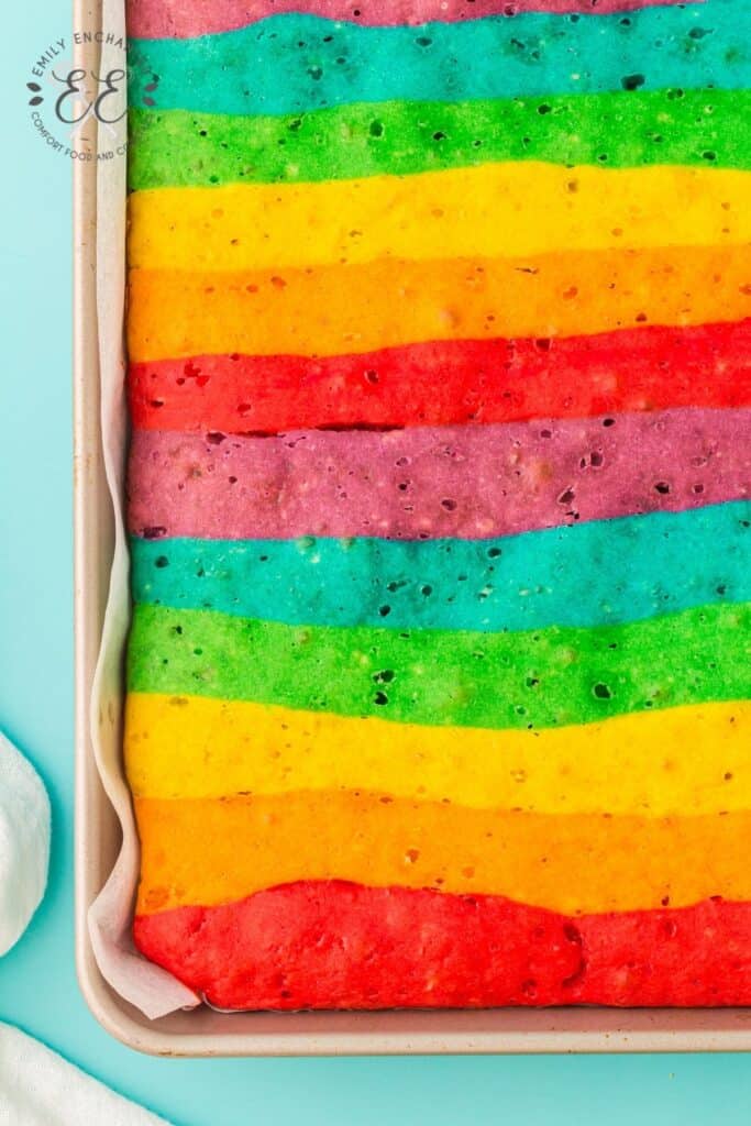 Rainbow Sheet Pan Pancakes