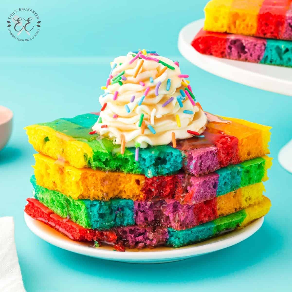 Sheet Pan Rainbow Pancakes