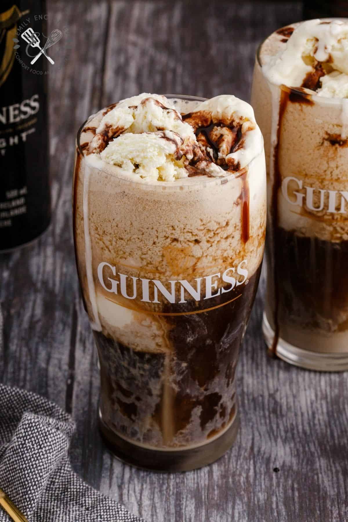 Guinness Float with ice cream