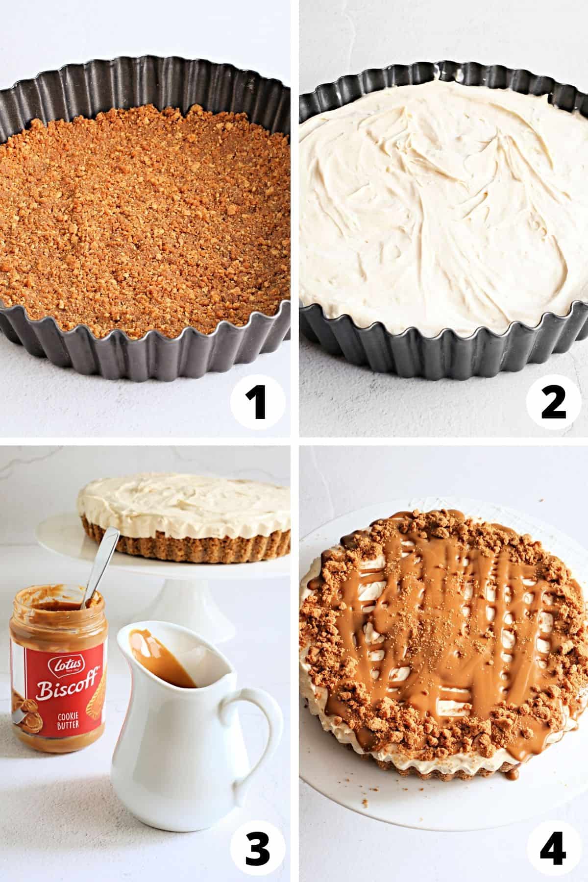 How to Make Biscoff Cookie Cheesecake
