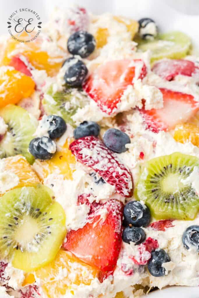 The Most Amazing Cheesecake Fruit Salad with Berries and Citrus