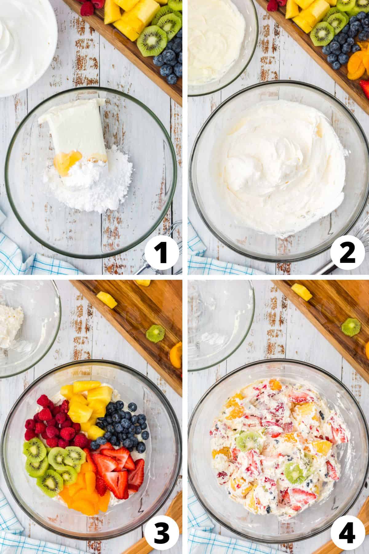 Cheesecake Fruit Salad recipe steps College of recipe steps