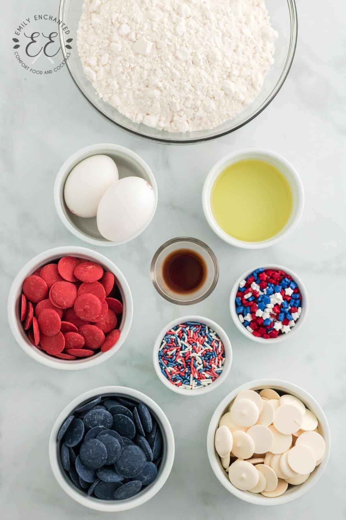 4th of july cake mix cookies ingredients