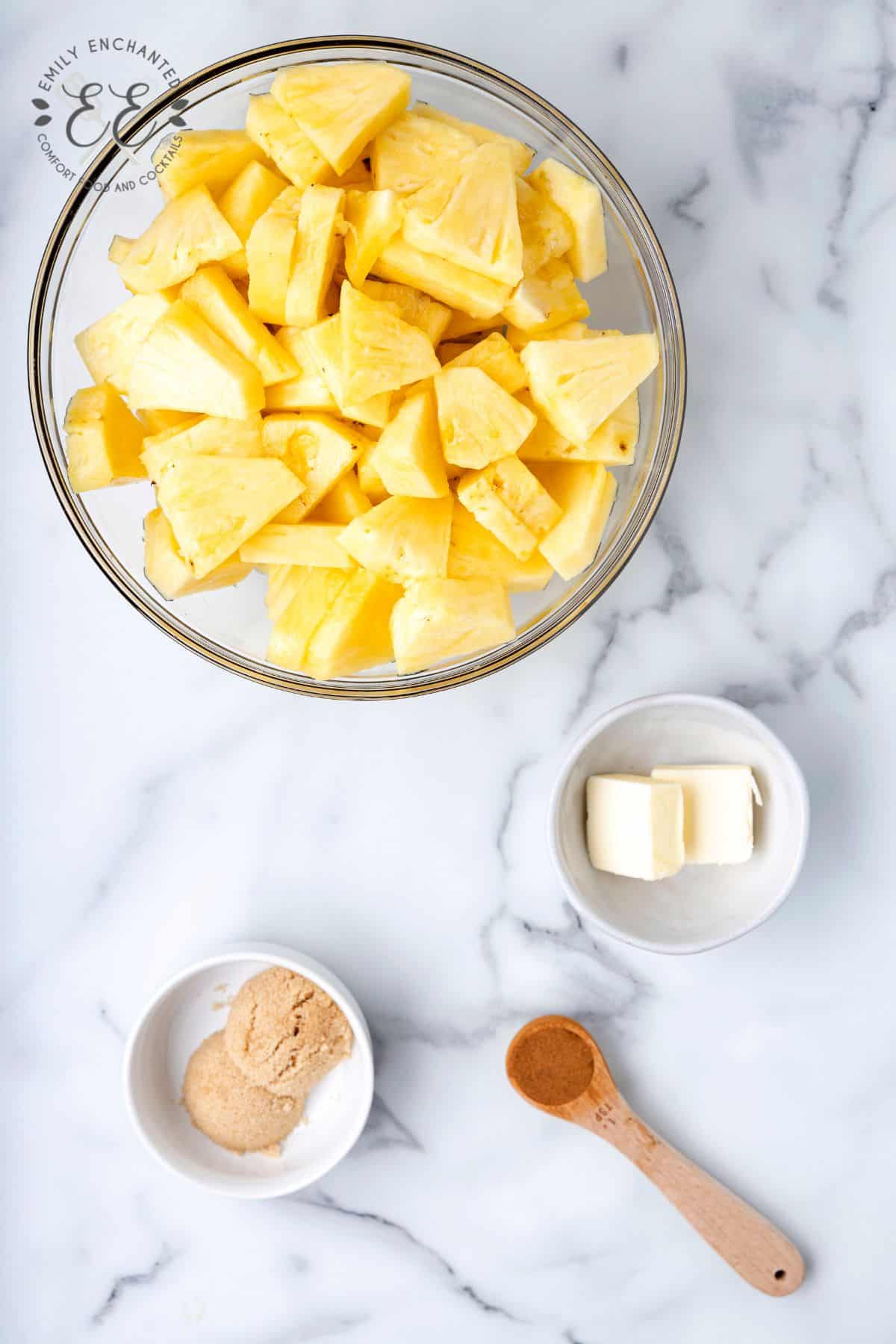 Air Fried Pineapple Ingredients