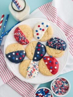 4th of July Cake Mix Cookies Web Story