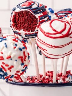 4th of July Cake Pops Web Story