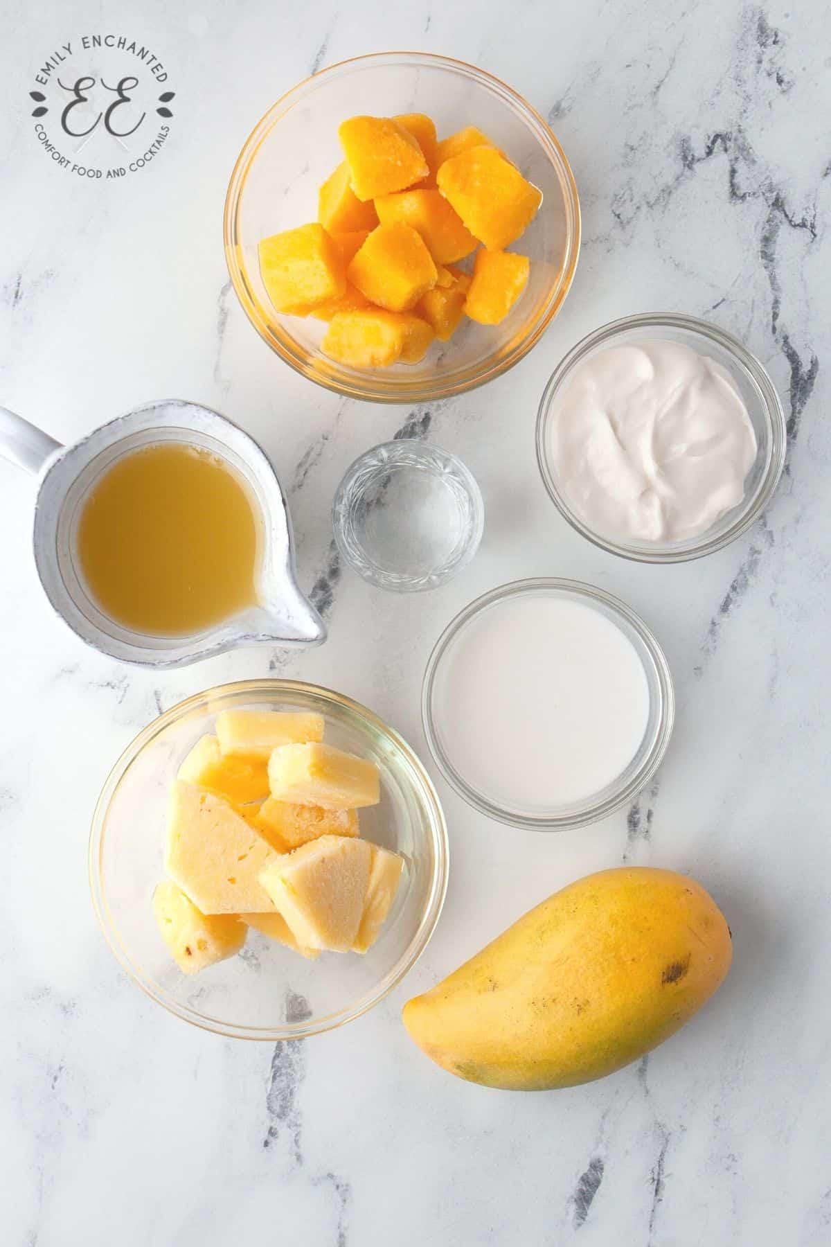 Mango Piña Colada Ingredients
