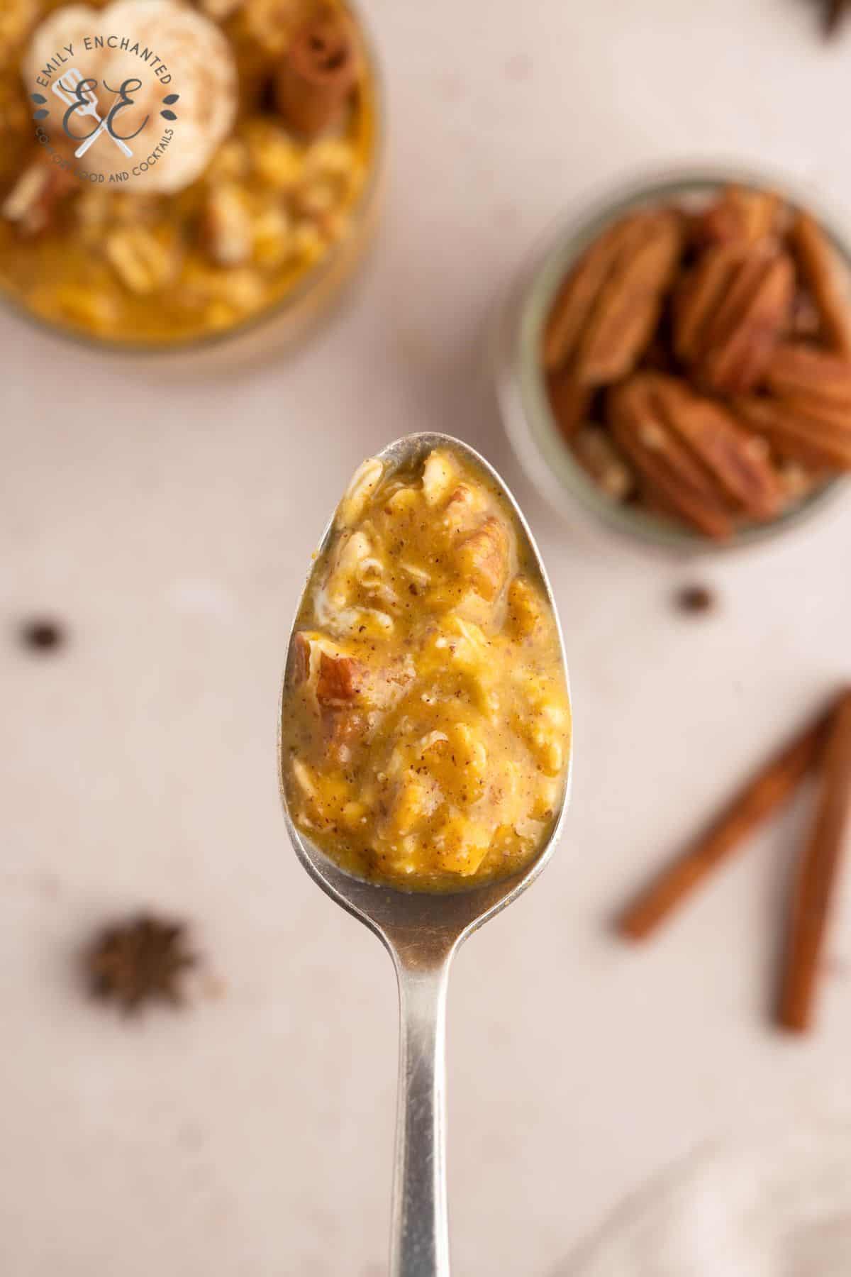 Spoonful of pumpkin oats