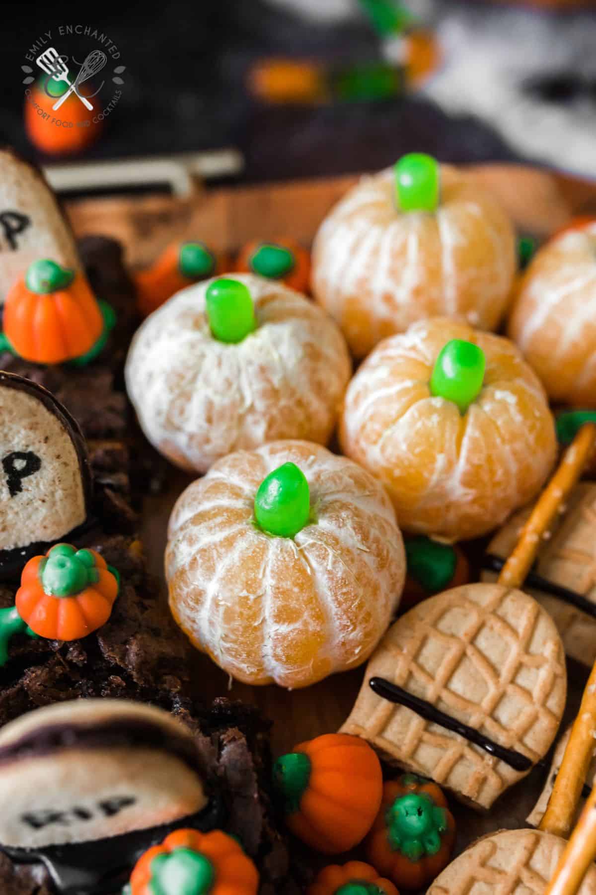 Halloween Charcuterie Board Pumpkin Oranges