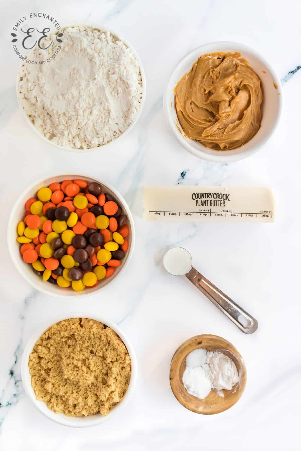 Reese’s Pieces Cookies Ingredients