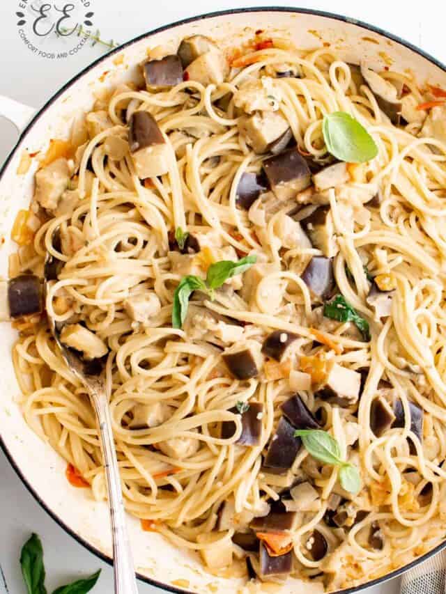 Eggplant Pasta Emily Enchanted