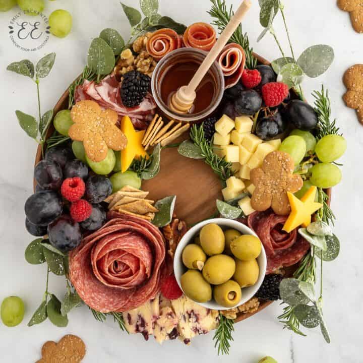 Christmas Wreath Charcuterie Board