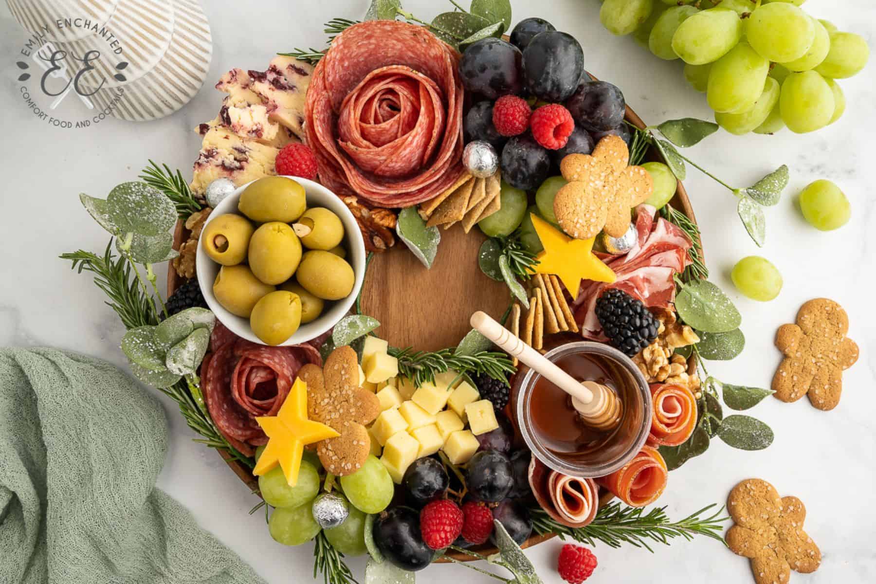 Christmas Wreath Charcuterie Board