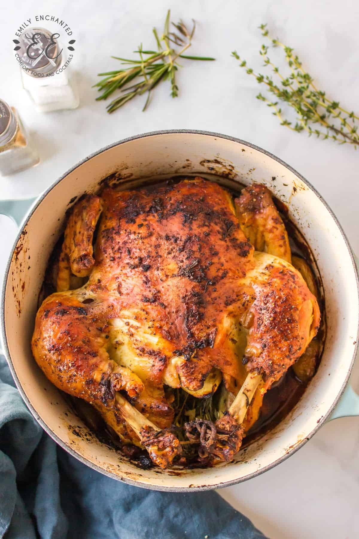 Roasted Chicken in a Dutch Oven