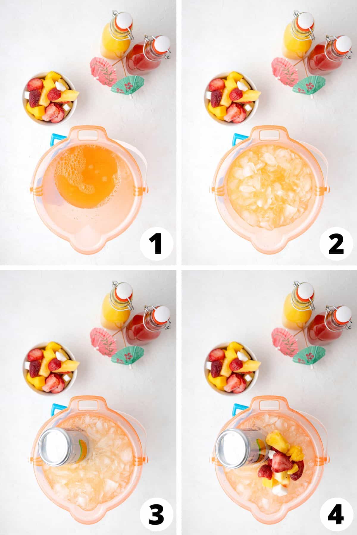 Beach Bucket Cocktail Recipe Steps