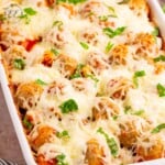 Dump and Bake Meatball Casserole Featured Image