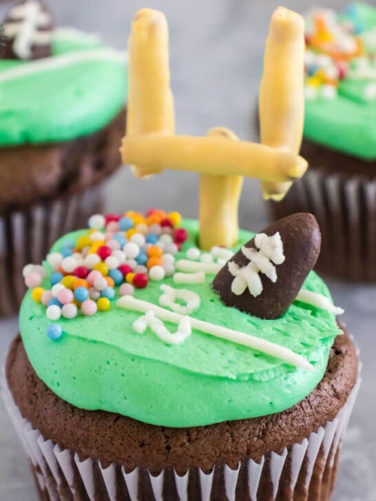 Football Cupcakes Featured Image